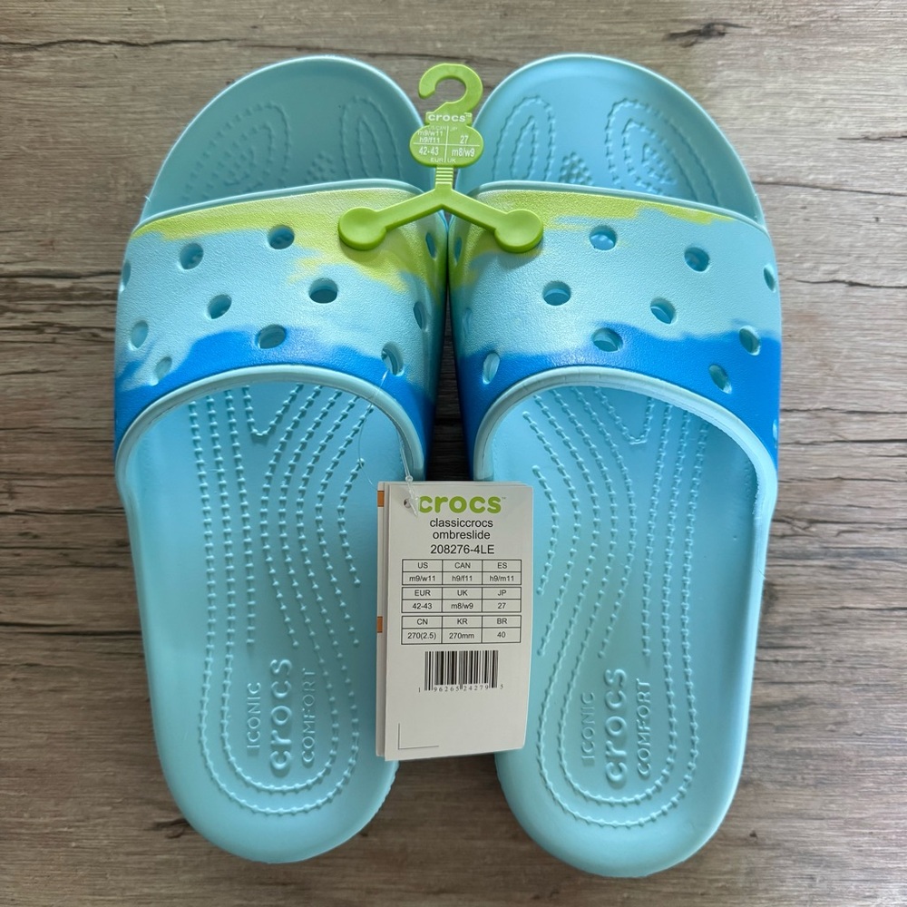 Crocs Ombreslide Arctic Unisex W11 M9 New In Package
